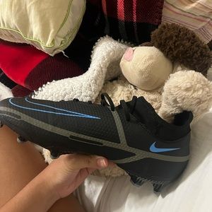 soccer cleats - nike black blue & gray phantons